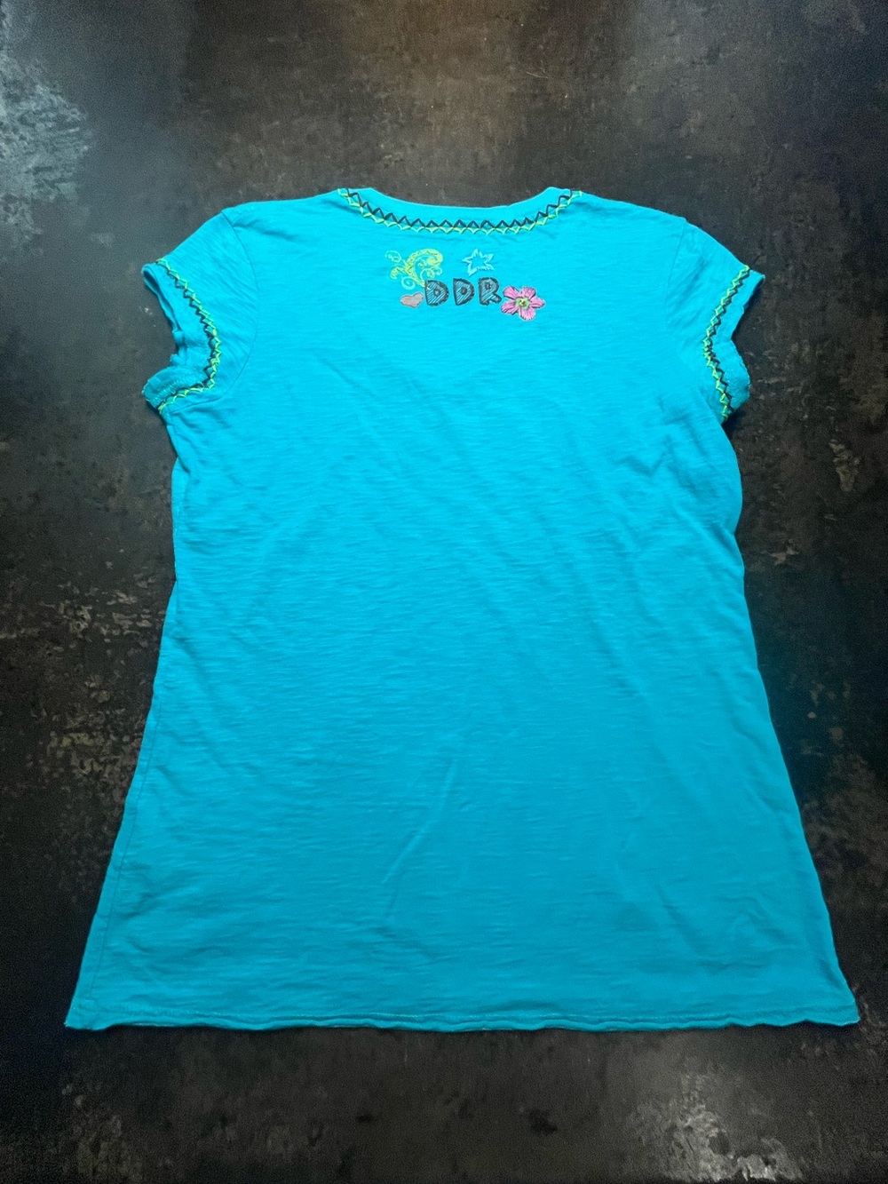 Double S Ranch Turquoise T-shirt, M - Picture 2 of 8